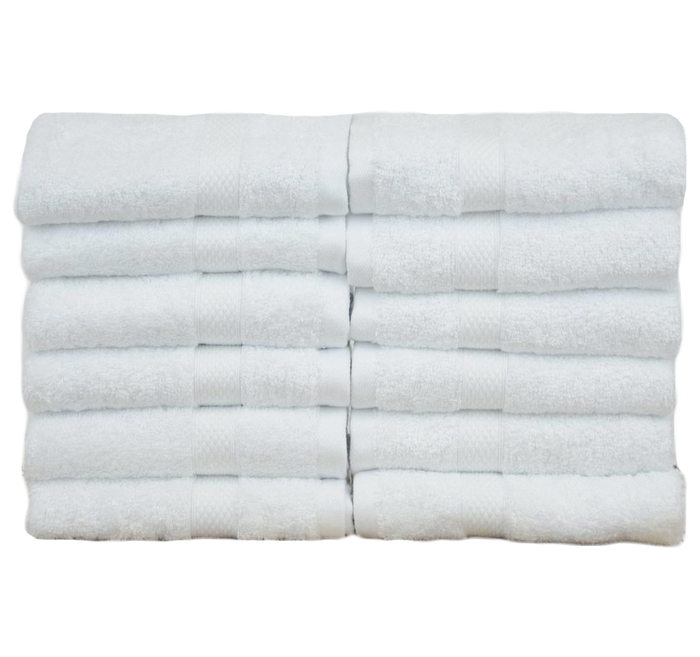 Wholesale Turkish Cotton Bamboo Blended Ultra Soft Washcloth - 12 Pack (Dozen)