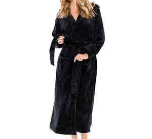 Ultra Soft Plush Hooded Women's Robe