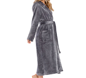 Ultra Soft Plush Hooded Women's Robe