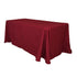 Maroon Rectangular Oblong Polyester Tablecloth in Wholesale
