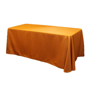 Orange wholesale Oblong Polyester Tablecloth